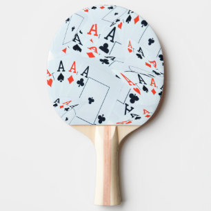 Raquette De Ping Pong "Deck of Destiny : Layered Aces in a Poker Shuffle