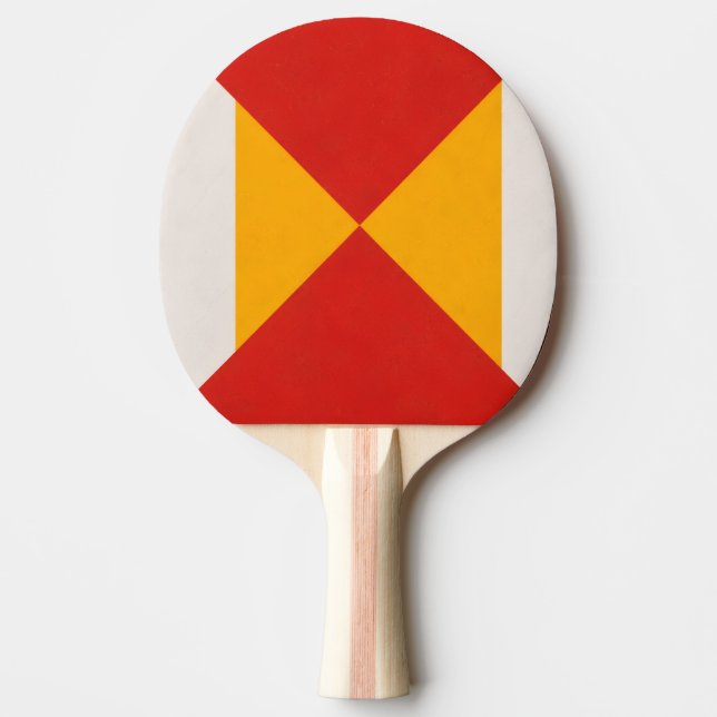 Raquette De Ping Pong Décoratif Géométrique (Devant)