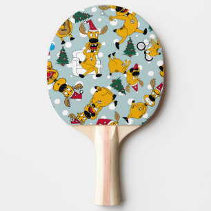 Raquette De Ping Pong Deer Festive : Design Motif de Noël