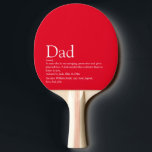 Raquette De Ping Pong Définition rouge<br><div class="desc">Personnalisez la définition de votre père, père ou père spécial pour créer un cadeau unique pour la Fête des pères, les anniversaires, Noël ou n'importe quel jour que vous voulez montrer combien il signifie pour vous. Une façon parfaite de lui montrer à quel point il est extraordinaire chaque jour. Conçu...</div>