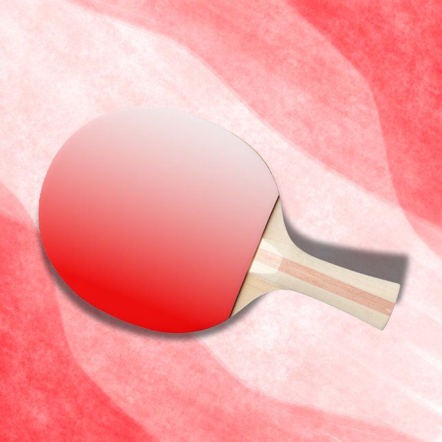 Raquette De Ping Pong Dégradé rouge et blanc | (Créateur téléchargé)