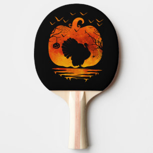 RAQUETTE DE PING PONG DÉGUISEMENT DE DINDE DE THANKSGIVING CITROUILLE SA