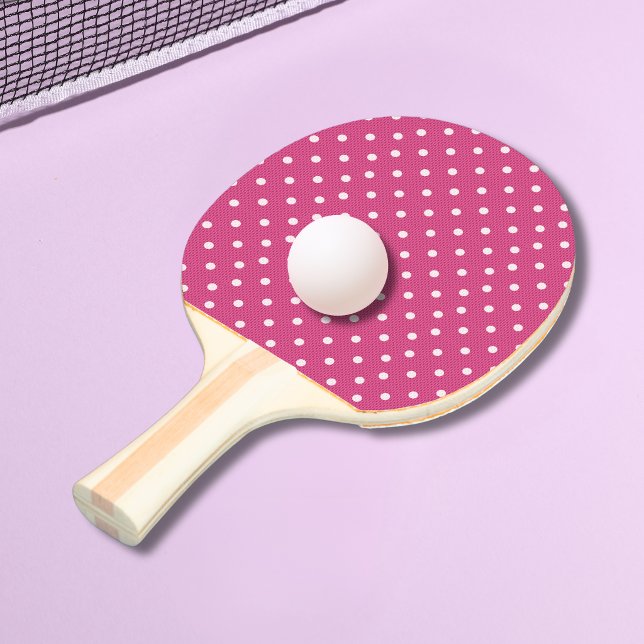 Raquette De Ping Pong Délice Pointillé Rouge (Dotty Delight Red Ping Pong Paddle)