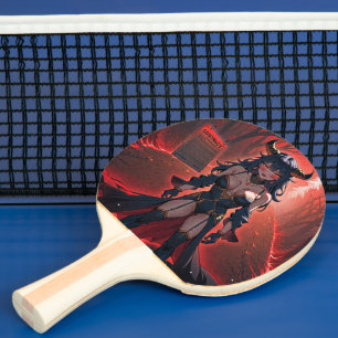 Raquette De Ping Pong Démoniaque avec Contact aux Carrefours, Anime Démo