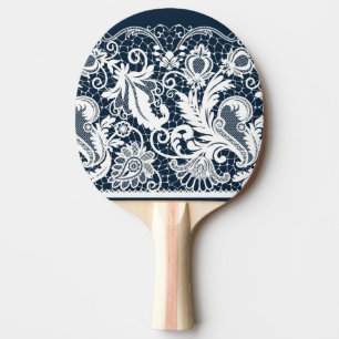 Raquette De Ping Pong Dentelle blanche 2