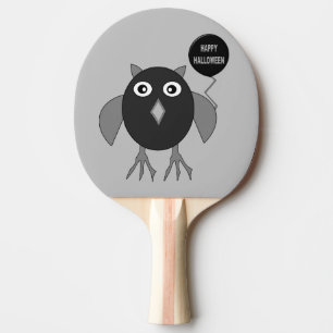 Raquette De Ping Pong Déplaisant Halloween Party Owl Ping Pong Paddle