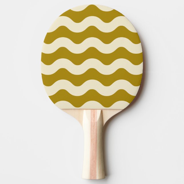 Raquette De Ping Pong Désert de sauge rayé ondulé (Devant)