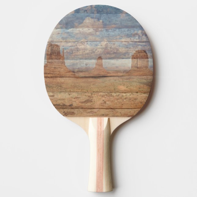 Raquette De Ping Pong Desert Landscape Sandstone Buttes And Heavenly Sky (Devant)