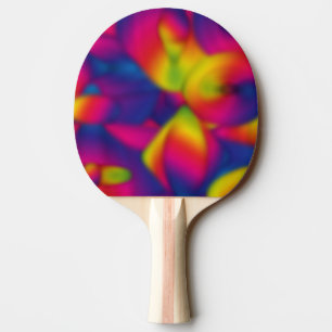 Raquette De Ping Pong Design arc-en-ciel bleu intérieur