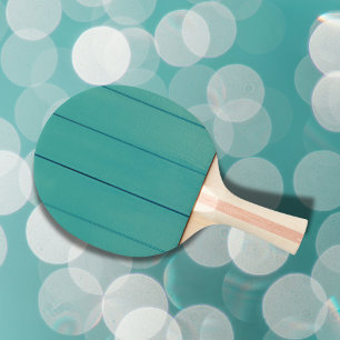 Raquette De Ping Pong Design de bois en Turquoise