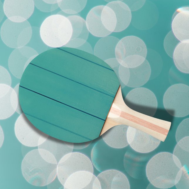 Raquette De Ping Pong Design de bois en Turquoise | (Créateur téléchargé)