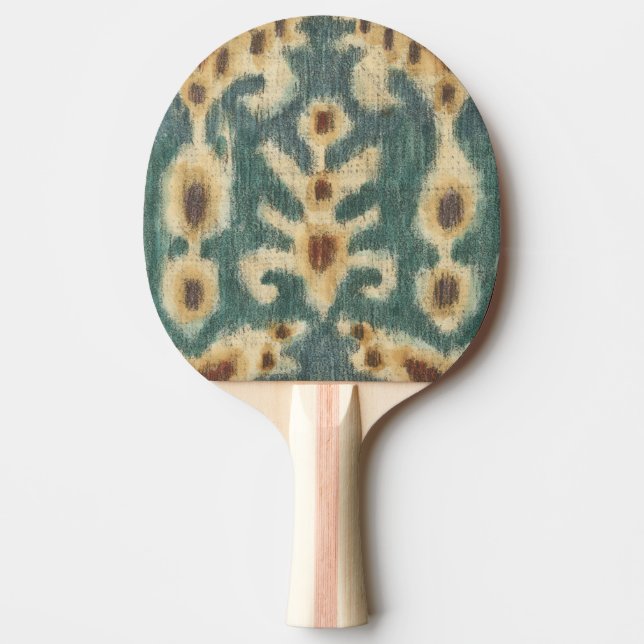 Raquette De Ping Pong Design décoratif de tissu Ikat par Chariklia Zarri (Devant)