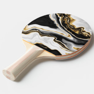 Raquette De Ping Pong Design esthétique de peinture à l'or liquide mod