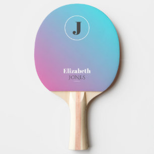 Raquette De Ping Pong Design minimaliste aux couleurs pastel