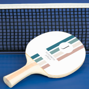 Raquette De Ping Pong Design minimaliste aux couleurs pastel