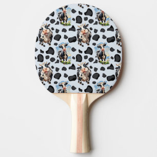 Raquette De Ping Pong Design Motif animal de vache
