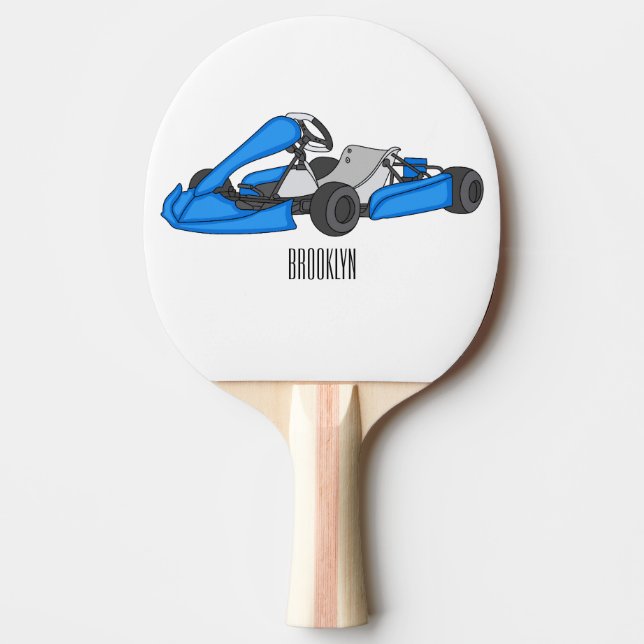 Raquette De Ping Pong dessin animé de Kart racing (Devant)