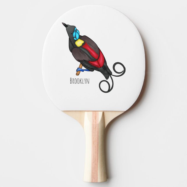 Raquette De Ping Pong dessin animé du manucode de Wilson (Devant)