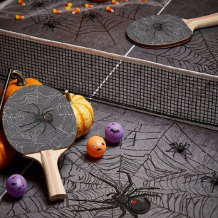Raquette De Ping Pong Dessin artistique d'araignée veuve noire et de toi