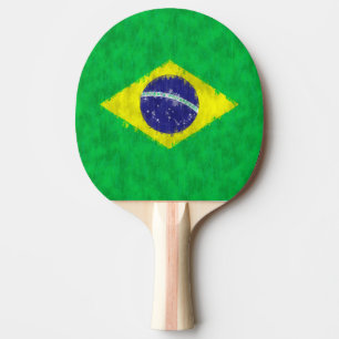 Raquette De Ping Pong Dessin de peinture à l'huile du Brésil