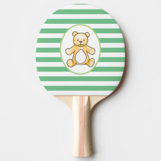 Raquette De Ping Pong Dessin vintage mignon d'ours de nounours
