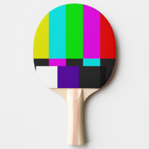 Raquette De Ping Pong Difficultés colorées Arc-en-ciel Couleurs amusante