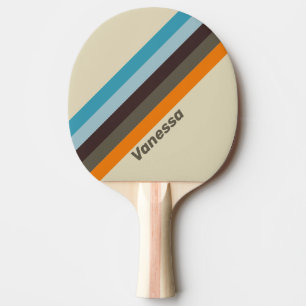 Raquette De Ping Pong Digitale Rouillée Rayée avec Nom