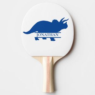 Raquette De Ping Pong Dinosaur BLUE BOY Tricératops Ping Pong Paddle