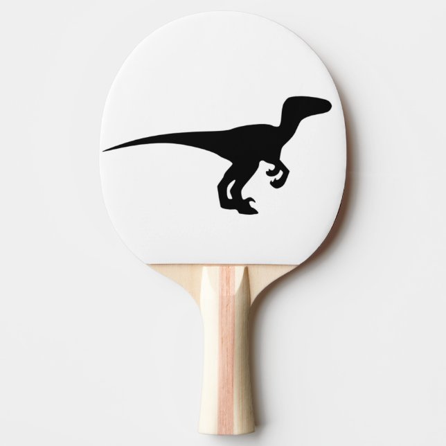 Raquette De Ping Pong Dinosaure Raptor, conception de Dino (Devant)