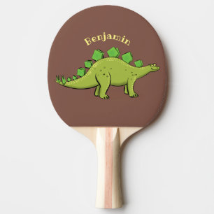 Raquette De Ping Pong Dinosaure stégosaure cartoon drôle