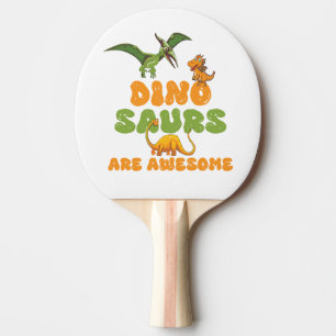 Raquette De Ping Pong Dinosaures