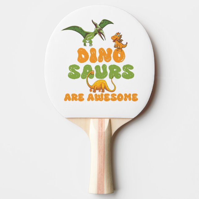 Raquette De Ping Pong Dinosaures (Devant)