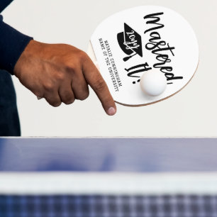 Raquette De Ping Pong Diplôme de Master Personnalisé Maîtrisé