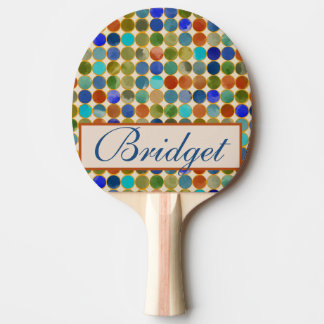 Raquette De Ping Pong Disques dorés en verre de mer cosy