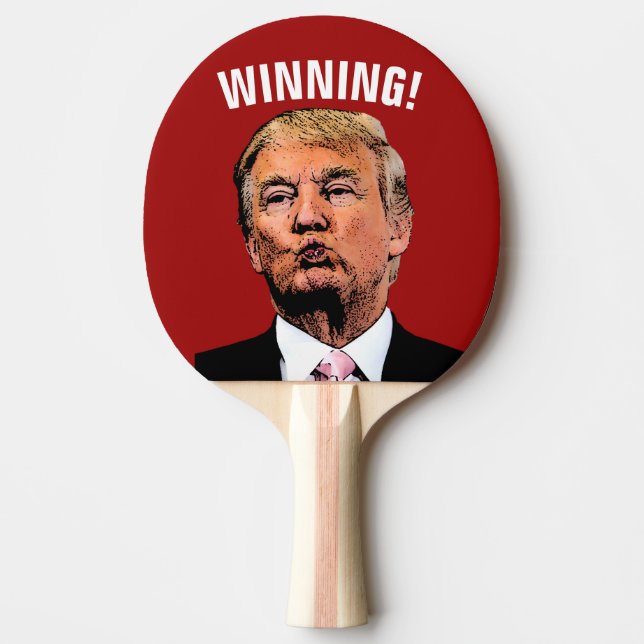 RAQUETTE DE PING PONG DONALD TRUMP GAGNE ! RAQUETTE DE PING-PONG (Devant)
