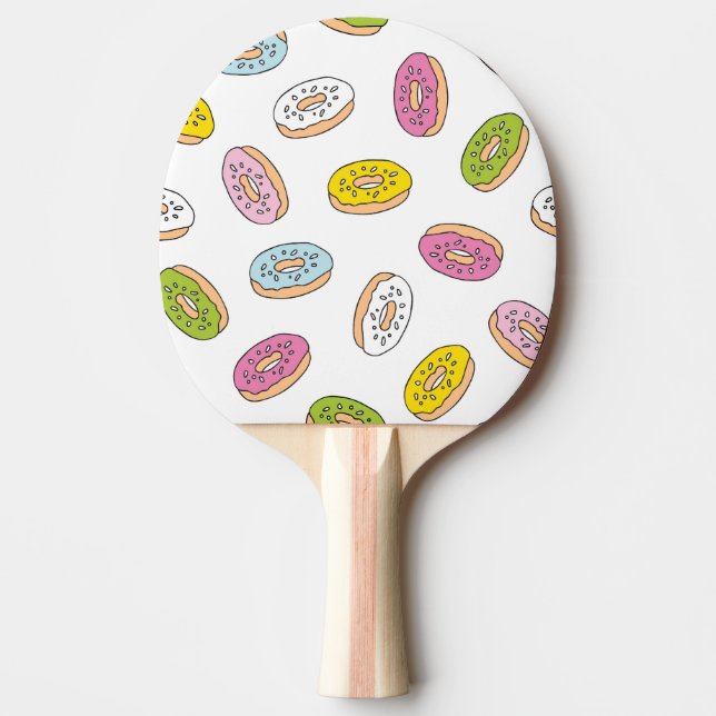 Raquette De Ping Pong Doodle beiguts motif, design sans soudure. (Devant)