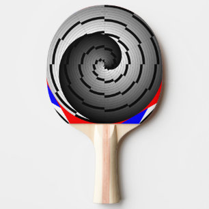 Raquette De Ping Pong Double Yin Yang Spiral par Kenneth Yoncich