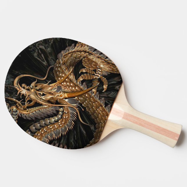 Raquette De Ping Pong Dragon chinois (Côté)