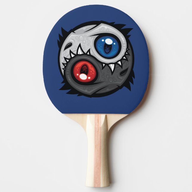 Raquette De Ping Pong Dragon Yin Yang du Bien et du Mal (Devant)