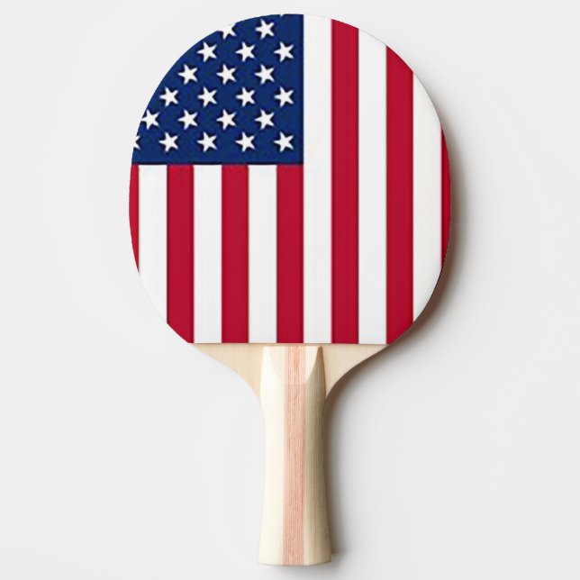 Raquette De Ping Pong Drapeau américain (Devant)