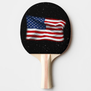 Raquette De Ping Pong Drapeau américain patriotique États-Unis