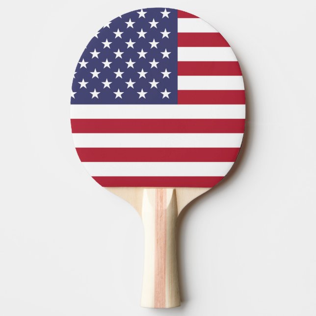 Raquette De Ping Pong Drapeau américain Ping Paddle (Devant)