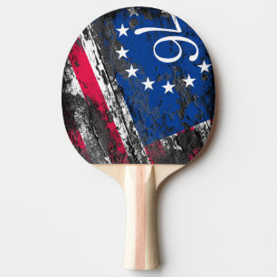 Raquette De Ping Pong Drapeau Betsy Ross 1776 4 juillet patriotique