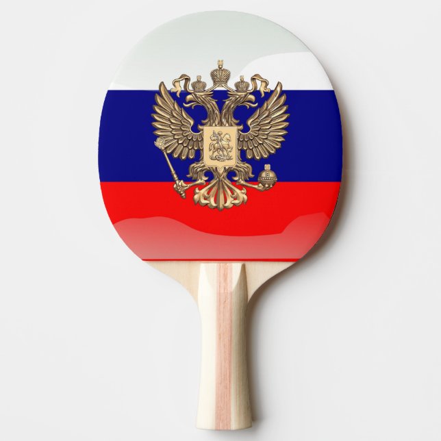 Raquette De Ping Pong Drapeau brillant russe (Devant)