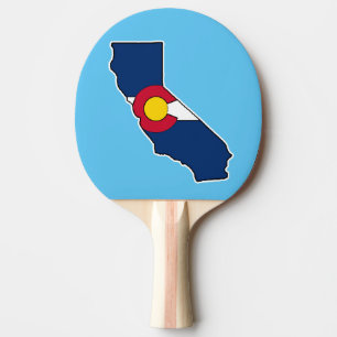 Raquette De Ping Pong Drapeau californien du Colorado ping pong paddle