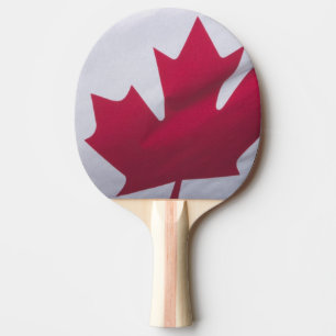 Raquette De Ping Pong Drapeau canadien.