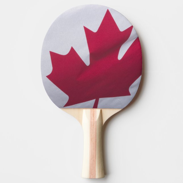 Raquette De Ping Pong Drapeau canadien. (Devant)