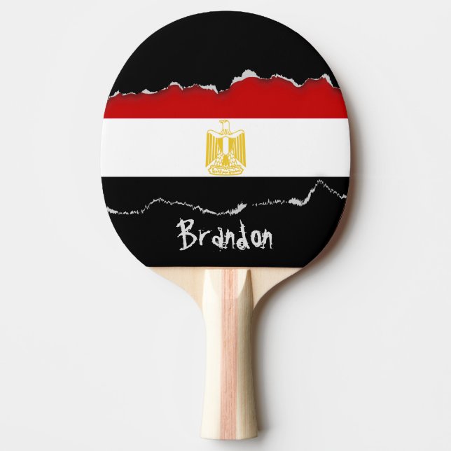 Raquette De Ping Pong Drapeau classique de copie d'inverse de l'Egypte (Devant)