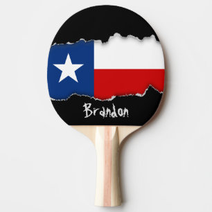 Raquette De Ping Pong Drapeau classique d'état du Texas