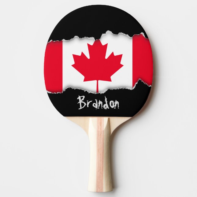 Raquette De Ping Pong Drapeau classique du Canada (Devant)